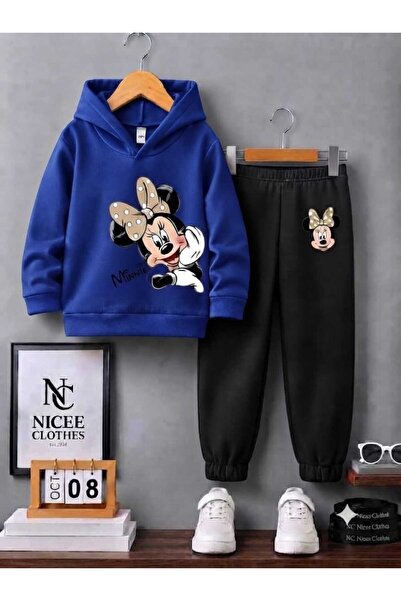 NC Nicee Clothes طقم رياضي للأطفال للجنسين (طباعة مينينين شتوية)