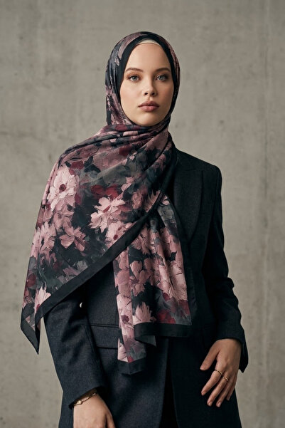 TAMA Floral Desen Luben Soft Şal 7