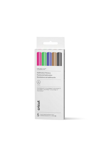 Cricut 2012163 Explore Maker Infusible Ink Medium Tip Pen Set 5-Pack