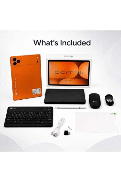CCIT Tab 18 Plus 10.1 Inch Android 16 Tablet, 16GB RAM, 1TB ROM, Dual SIM 4G ...