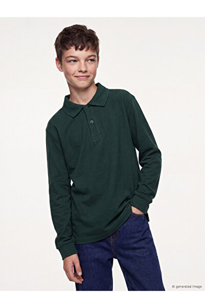 LC Waikiki Timeless Clothing & Timeless Choices Turn-Down Collar Boys' T-Shirt