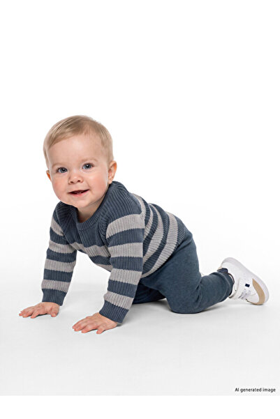LC Waikiki Timeless Clothing & Timeless Choices Striped Baby Boy Knitwear Set