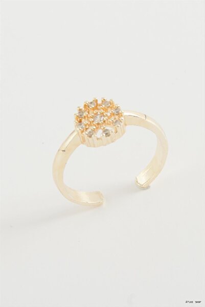 ZERO LAND Ilkestor Snowflake Zircon Stone (231551) Ring Yellow