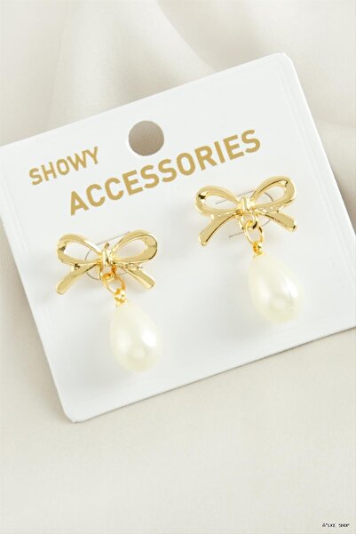 ZERO LAND Ilkestor Fiyong New Season Pearl (231923) Earrings Yellow