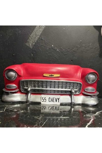 Tual Hobi Sanat Chevrolet Duvar Heykeli , Dekoratif Duvar Biblo, Ofis Dekorasyonu 50x20 CM