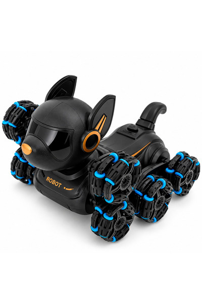 Genel Markalar Uzaktan Kumandalı Robot Köpek Oyuncak 8 Tekerlekli Akrobat Şar...