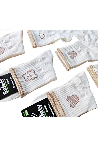 EfemİcGiyim Patterned Cotton College Socks 12-Pack
