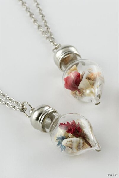 ZERO LAND Ilkestor Flower Fanus Live Necklace (233331) Silver Color