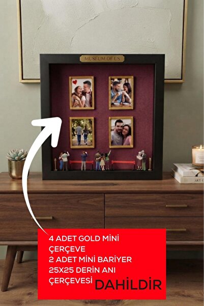fy design Museum Of Us Çerçevesi 25x25 Çerçeve Dahil + 4 Adet Mini Çerçeveli ...