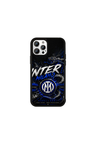 Generic Brand Husa Premium iPhone XS Max Inter Milan - Model Nerazzurri Graffiti