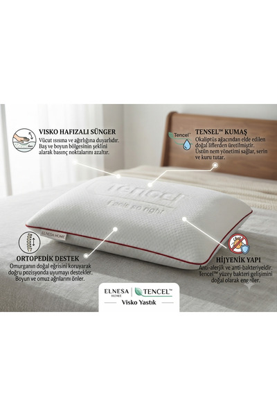 VİSKOLEX tombul yastik kılıf astarlı