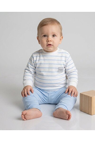 Ege Bebek Baby Boy Seasonal Striped 6-9-12-18 Months 2 Thread Top and Bottom ...