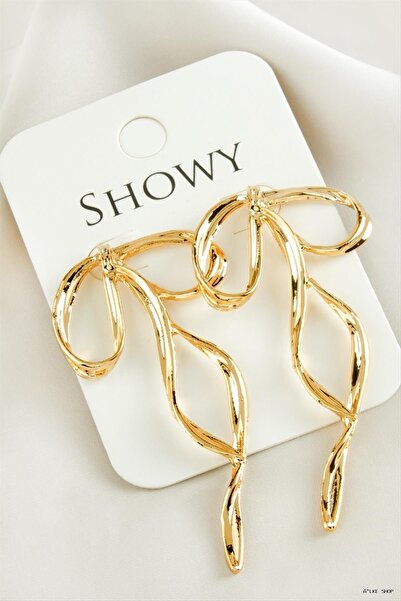 ZERO LAND Ilkestor Fiyong New Season Metal (233551) Earrings Yellow