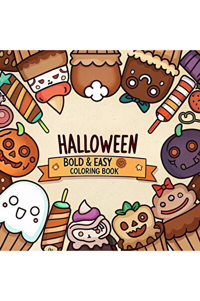 FARCY Halloween 40-Page Coloring Book-Thick Pages (21 X 21 cm) Suitable for C...