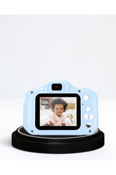 Mini Dijital Kamera - 1080p HD, 2.0 İnç Ekran, Şarjlı ve Eğlenceli Filtreler ile Çocuklar İçin