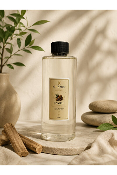 odamio Sandal Ağacı Yedek Oda Kokusu 250 ml - Bambu Çubuklu Kalıcı Ev Ve Ofis...