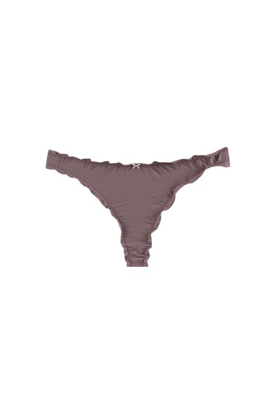 Dominant Kadın Çamaşır Pamuklu Renkli Fırfırlı TANGA 5'li Paket