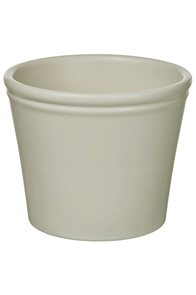 IKEA KÖRSBARSBJÖRK toprak saksı , açık gri-bej, 9 cm