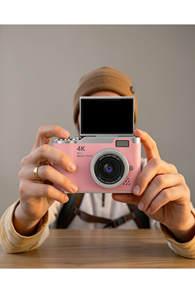 Azrlya LK007 FOTOĞRAF MAKİNESİ PEMBE
