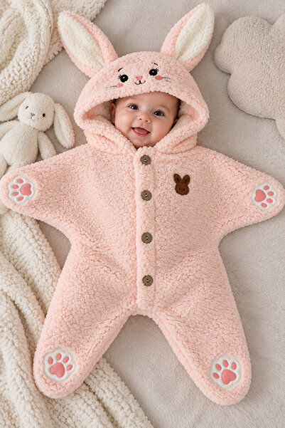My Babies Label Kız Bebek Welsoft Tavşan Kulaklı Peluş Bebek Kundak – Pati De...