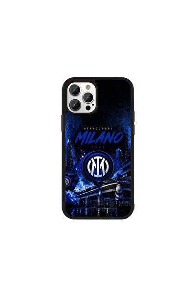 Generic Brand Husa Premium iPhone 13 Pro Inter Milan - Model Nerazzurri Thunder