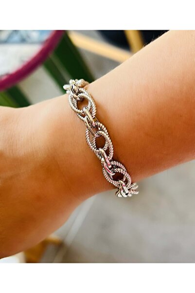 ACAR TAKI Xuping Silver Color Hallow Bracelet 19+4cm Acr9791