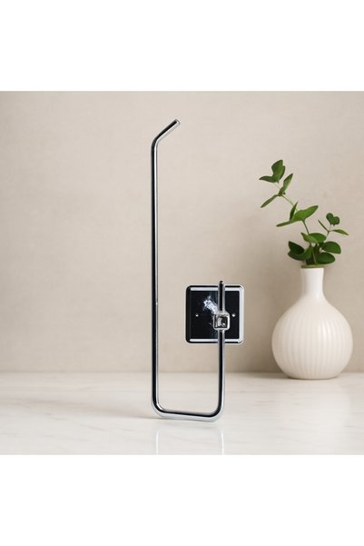 Generic Brand Bathroom Metal Freestanding Paper Towel Holder - Adhesive Mounting