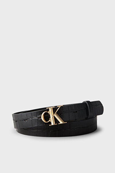 Calvin Klein LV04F7102G FACET CK TOKALI KROKODİL KAYIŞ 25M YIH SİYAH / ANTİK ...