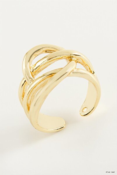 ZERO LAND Ilkestor Oval Metal (05739) Ring Yellow