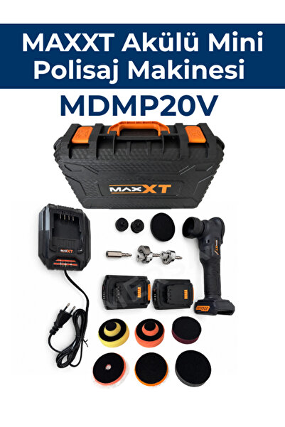 Maxxt Akülü Mini Polisaj Makinesi 25/75 mm Rotary Dual Action 20V (MDMP20V) –...