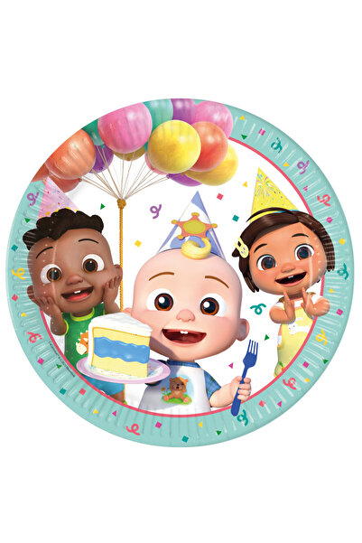 Cocomelon Birthday farfurii din hârtie set de 8, 23 cm, FSC