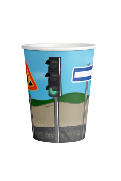 Javoli Construction Sand paper cup 8 pcs 250 ml