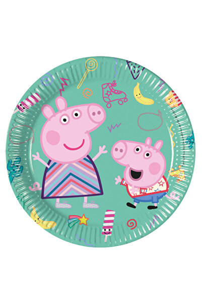 Javoli Хартиени чинии за игра Peppa Pig, комплект от 8 броя, 20 см, FSC