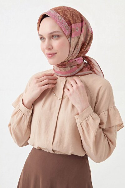 Silk Home Soft Eşarp Authentic Kiremit
