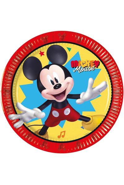 Disney Mickey Jump Into Fun paper plate 8 pcs 20 cm FSC