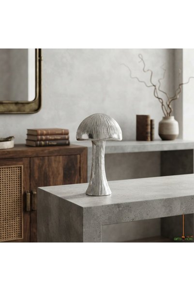 Sembol MUSHROOM SILVER OBJE BÜYÜK BOY 16x16x26