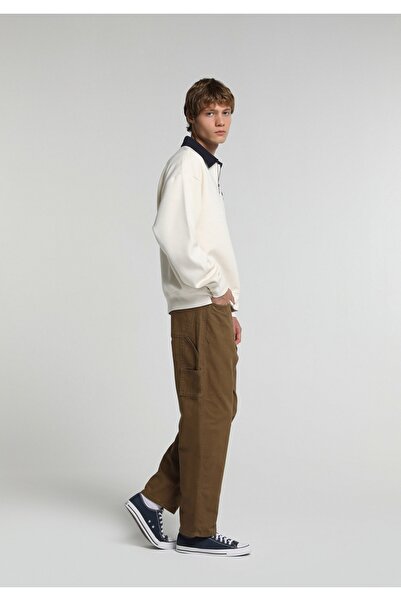 Colin's Relaxed Fit Orta Bel Bol Paça Erkek Kahverengi Pantolon
