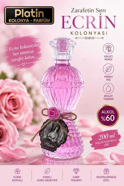 Platin Kolonya & Parfüm Platin Kolonyaları 200 ml. Küçük İnce Belli Cam Şişe ...