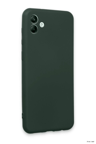 New Face Ilkestor Galaxy A04E Case First Silicone - (42216) Dark Green