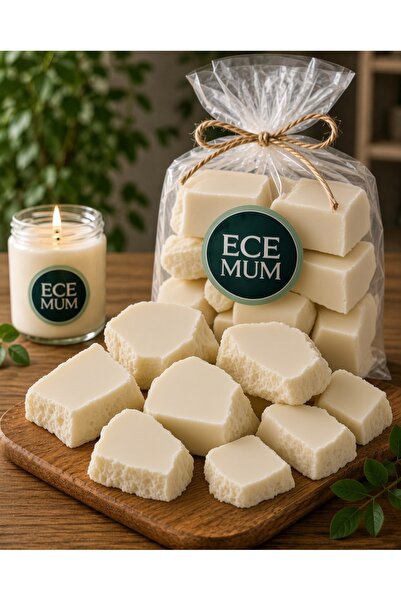 Dilimlenmiş Soya Wax (Soya Mumu Hammaddesi) 1 Kg