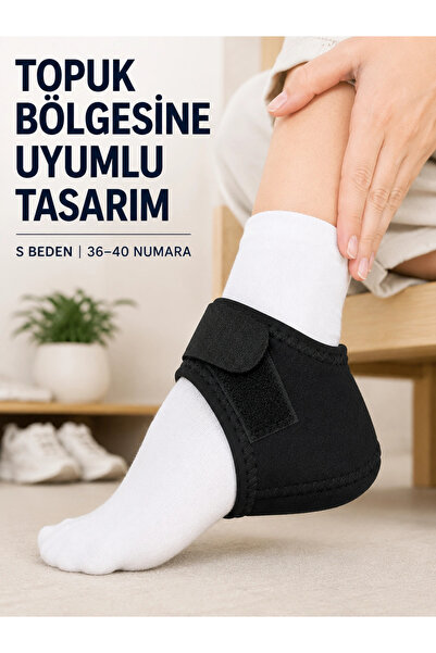 ARMÜZ جوارب للكعب مقاس S، مقاس 36-40، داعم للكعب قابل للتعديل بشريط فيلكرو