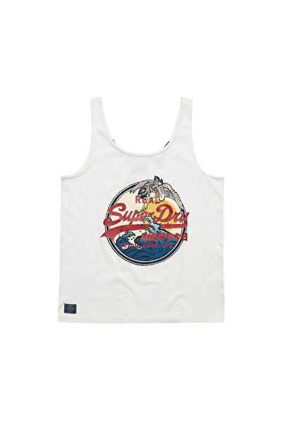SUPERDRY Γυναικείο Αμάνικο Γιλέκο με Vintage Λογότυπο και Αφηγηματικό Σχέδιο XS