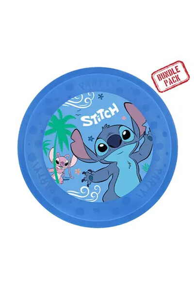 Javoli Disney Lilo and Stitch Angel Micro Premium Plastic Dinner Plate Set, 4...