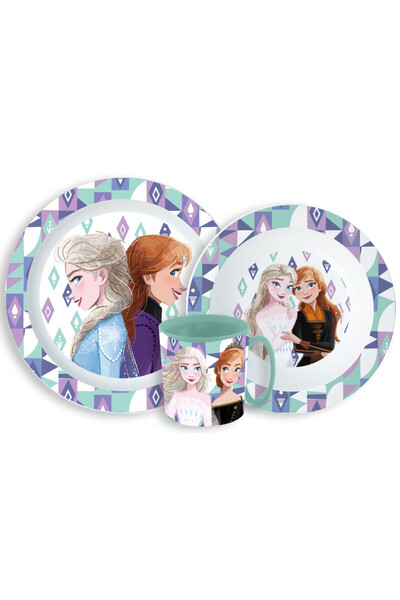 Javoli Disney Regatul de gheață Ice Magic set de masă, set din plastic micro ...