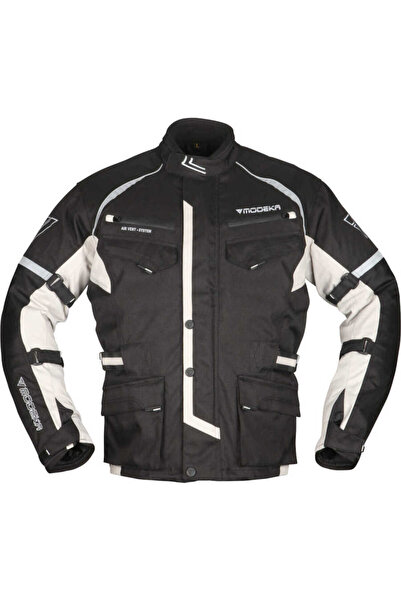 Modeka Tarex Waterproof Jacket Black Gray