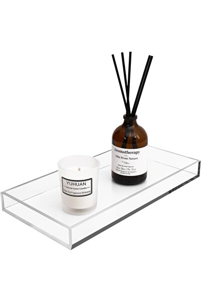 Rassam Al Khaleej 8mm Acrylic Catchall Tray – Clear Acrylic Tray Rectangular ...