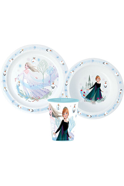Javoli Disney Frozen Royally Cool Christmas Tableware Set, Micro Plastic Set,...