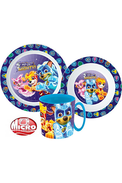 Javoli Paw Patrol Mighty Pups table set, micro plastic set with mug 350 ml