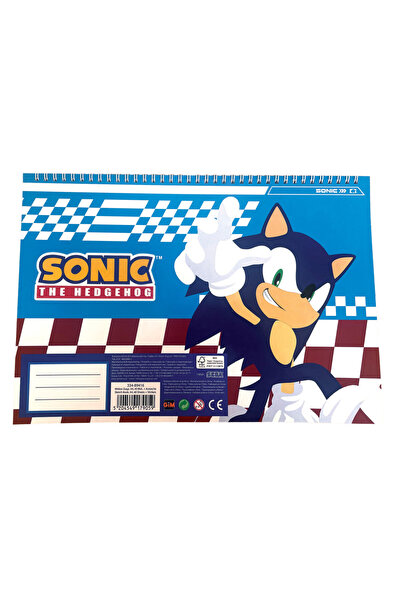 Javoli Sonic Ariciul Speedy Carnet de schițe spirală A/4 cu 40 de file și aut...