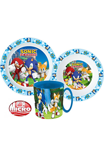 Javoli Sonic the Hedgehog Adventure dinner set, micro plastic set with mug 35...